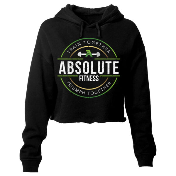 CIRCLE BADGE - WOMEN'S CROP HOODIE - $T5JW6C$ Thumbnail